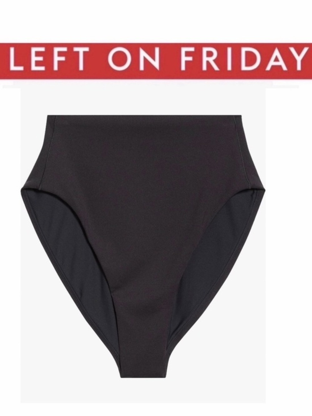 LEFT ON FRIDAY Hi Hi High Waist Bikini Bottoms High-Waist Black NWT